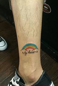 Seba 'qawsalla u mudell żgħir tat-tatwaġġ tas-sieq Ingliża