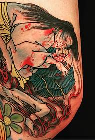 Modello di tatuaggio giapponese-coscia