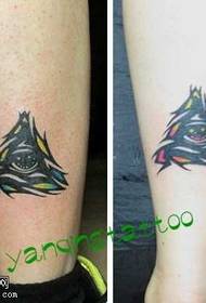Bein All-Eye-Eye-Tattoo-Muster