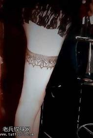 Patrwm Tatŵ Lace Coesau