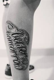πόδι λουλούδι σώμα Αγγλικά τατουάζ τατουάζ προσωπικότητα μόδας