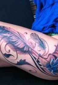 Thighs zoo nkauj Dreamcatcher tattoo qauv 38414-Android Dhia Tattoo Txawv