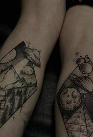 изван ногу личност мода тотем тетоважа тетоважа