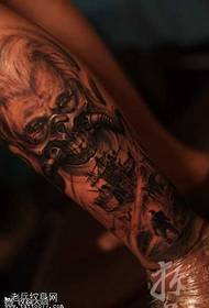 leg male tattoo pattern