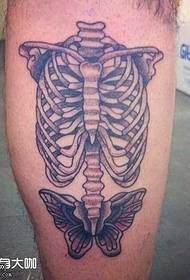 I-leg Skeleton tattoo tattoo