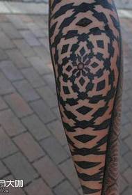 leg leopard tattoo pattern