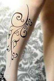 ben blomma vinstock tatuering mönster