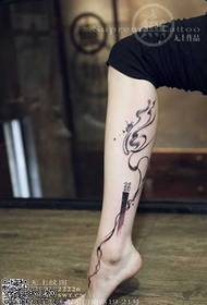 Leg Tai Chi Model i Tattoo