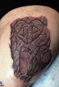 patró de tatuatge de pedra de déu de les potes