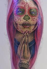 jalkojen väri rukous zombie-tatuointikuvio