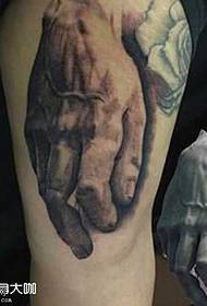 I-leg Personality Hand tattoo Tatellite