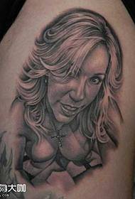 нога Femaleенска девојка шема за тетоважа