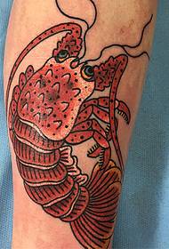 μοσχάρι κόκκινο μεγάλο τατουάζ μοτίβο μοτίβο