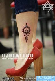 Leg Tide Sun Tattoo Pattern