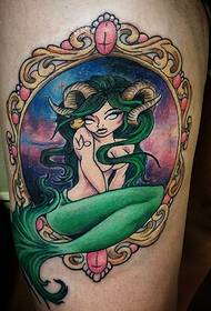 Legkleur Capricorn Tattoo Patroon