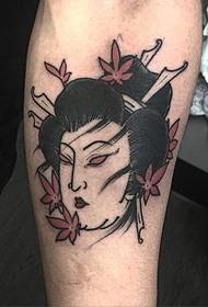 reisi japanilainen geisha avatar tatuointi malli