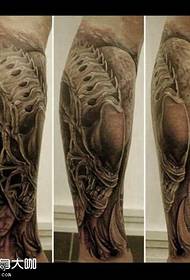padrão de tatuagem em forma de perna