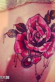 been roze roos tattoo patroon