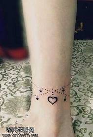 Legs Good Look Love Chain Tattoo Patroon