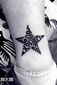 Нога особистість зірка татуювання візерунок