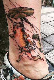 vellette 蛤蟆 mudellu di tatuaggi di pesciu rossu