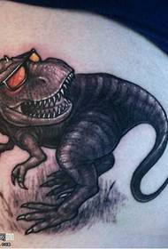 bene met 'n bril dinosourus tattoo patroon