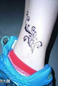 Pattern di tatuaggi di Vine Flower Flower