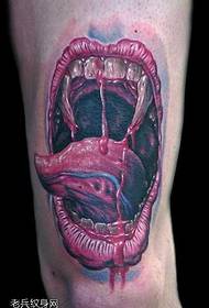 Uzorak za tetoviranje usta nogu terorizam