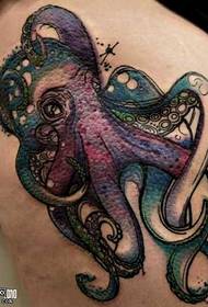 super osebnostni vzorec tetovaže hobotnice