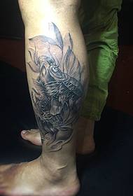 Pola tattoo corak cumi ireng ireng lan putih iku enak