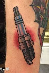 noga električni štap uzorak tetovaža