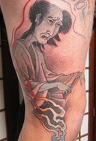 modello di tatuaggio giapponese coscia