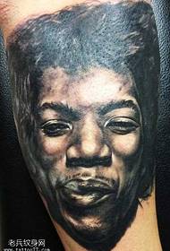 leg black tattoo pattern