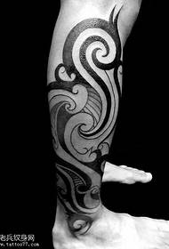 rano rano Wave Totem Tattoo Pattern
