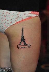 skonken Paris Tower tattoo patroan