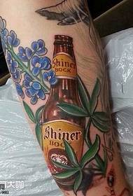 Modello di tatuaggio di birra
