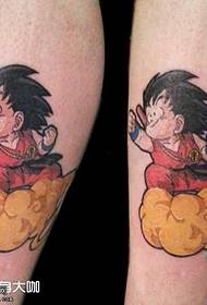 perna criança Dragon Ball tatuagem padrão