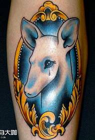 umlingisi we-leg deer mirror tattoo