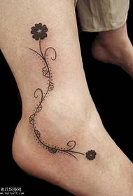 flower vine tattoo pattern