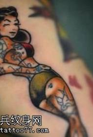 noha klasické hot girl tetovanie vzor