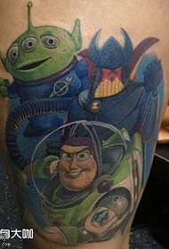 padrão de tatuagem de brinquedo de perna