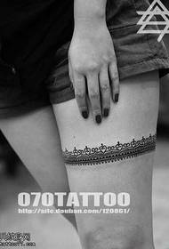 Modello di tatuaggio sexy gamba