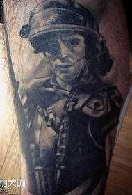Modello di tatuaggio gamba aeronautica