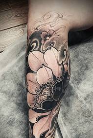 Lotus uye mufananidzo wamwari maviri gumbo tattoo magadzirirwo