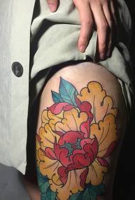 agba agba peony tattoo