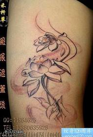 Beine schöne Bergamotte Lotus Tattoo-Muster