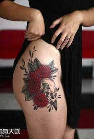 gamba fiorikullTattoo di tatu