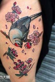 Vzorec tetovaže ptičjih nož