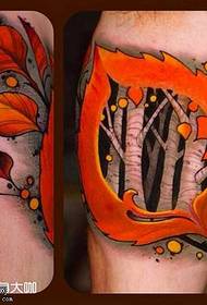 Leg Trees Tattoo mønster