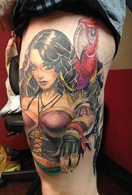 Midabka lugta Seductive Witch Tattoo Sawirka